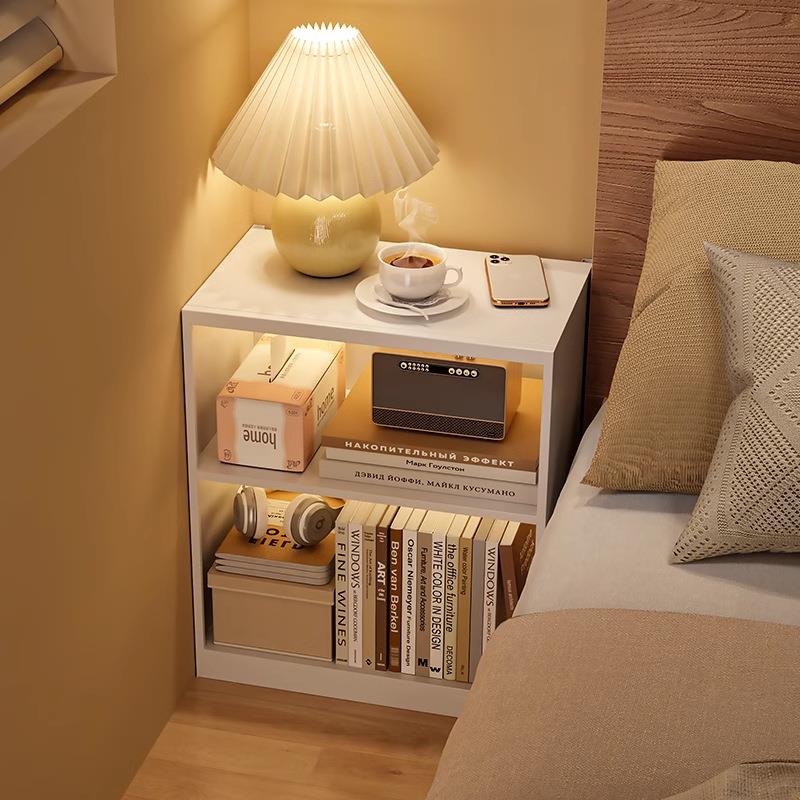 钢制床头书架家用儿童书柜客厅卧室落地多层置物架铁艺收纳储物柜