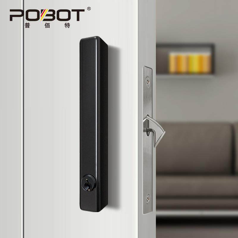移门锁厨房木门锁扣酒店卫生间推拉门锁勾折叠门钩锁锌合金门把手