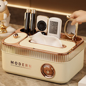 抽纸盒轻奢高档风客厅茶几卧室家用收纳纸巾盒装 饰摆件套装