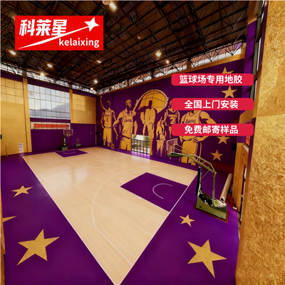 成人儿童篮球场专用地胶垫定制