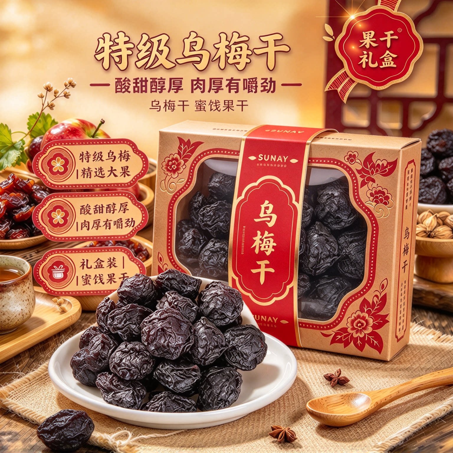 新疆天山乌梅干蜜饯果脯泡水