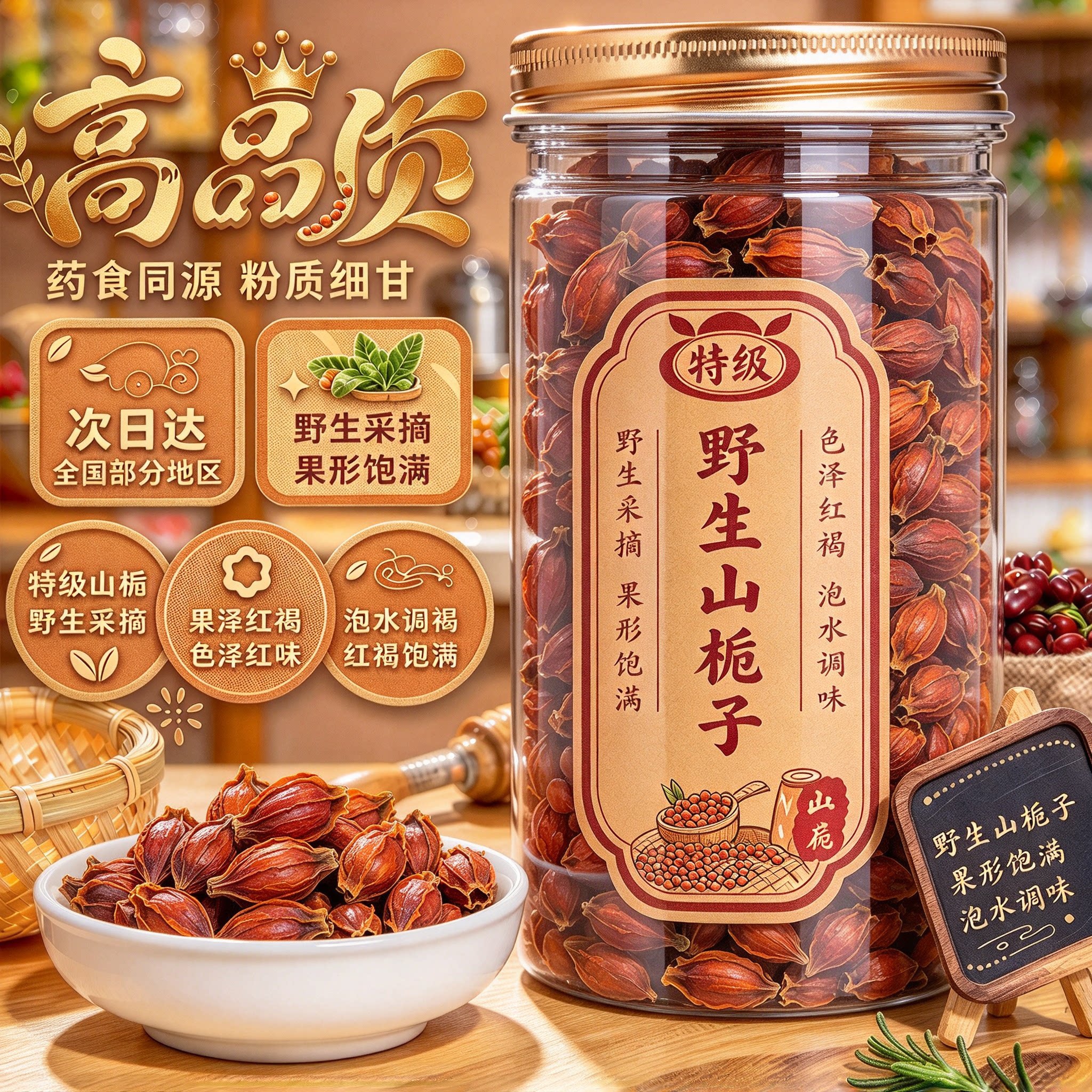 黄栀子果香料商用泡茶卤料上色