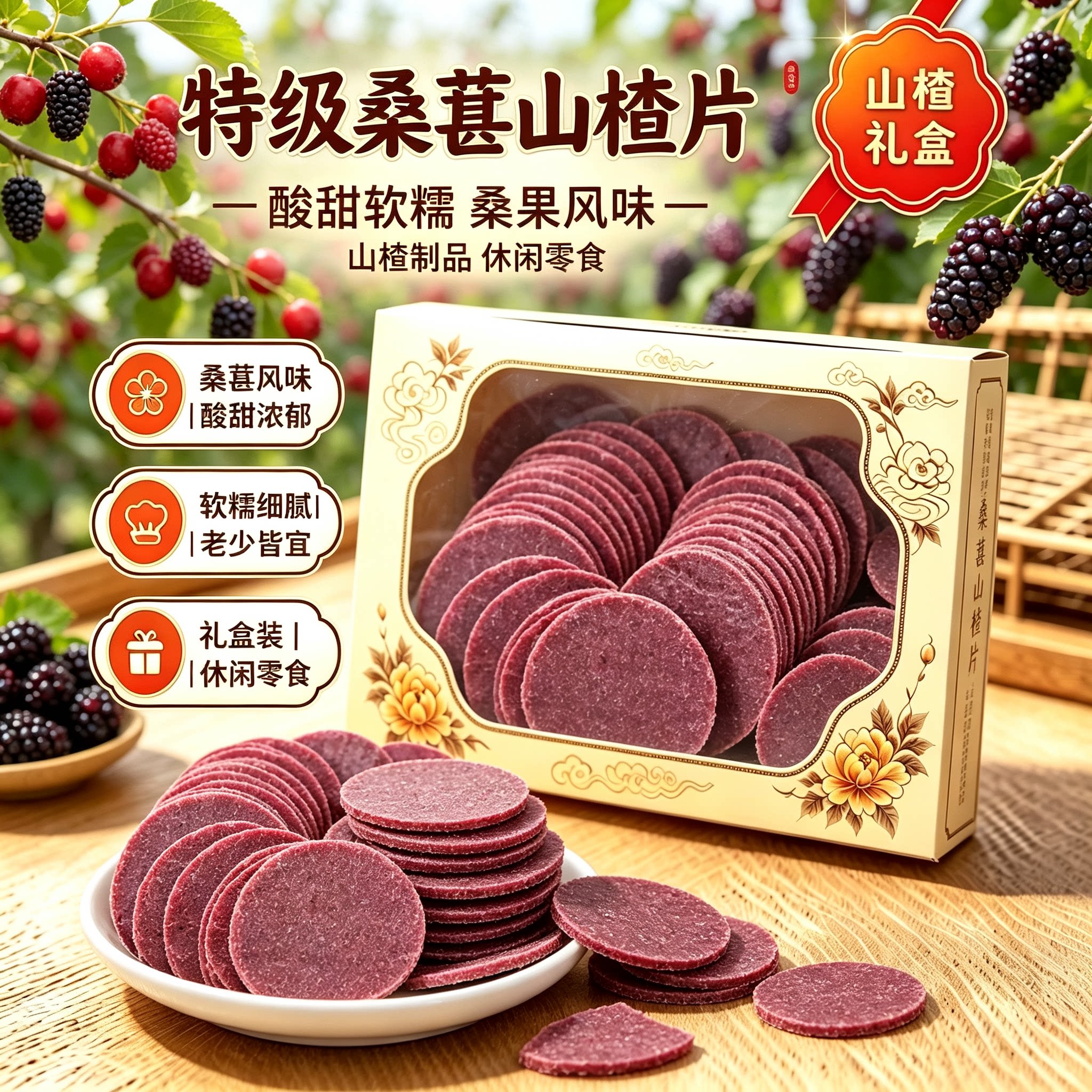 正宗无添加特级原味山楂片