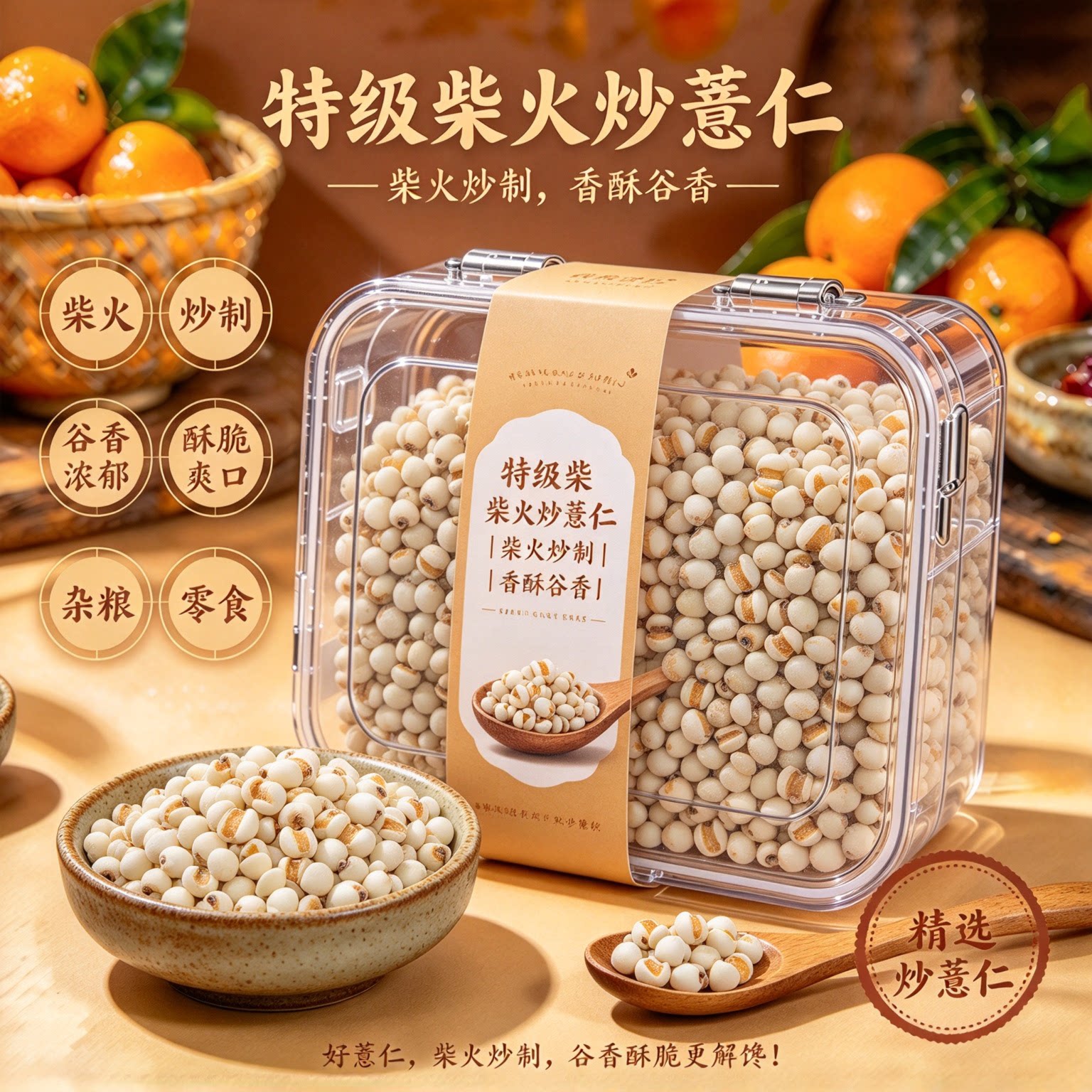 贵州新货炒熟薏米仁祛湿茶