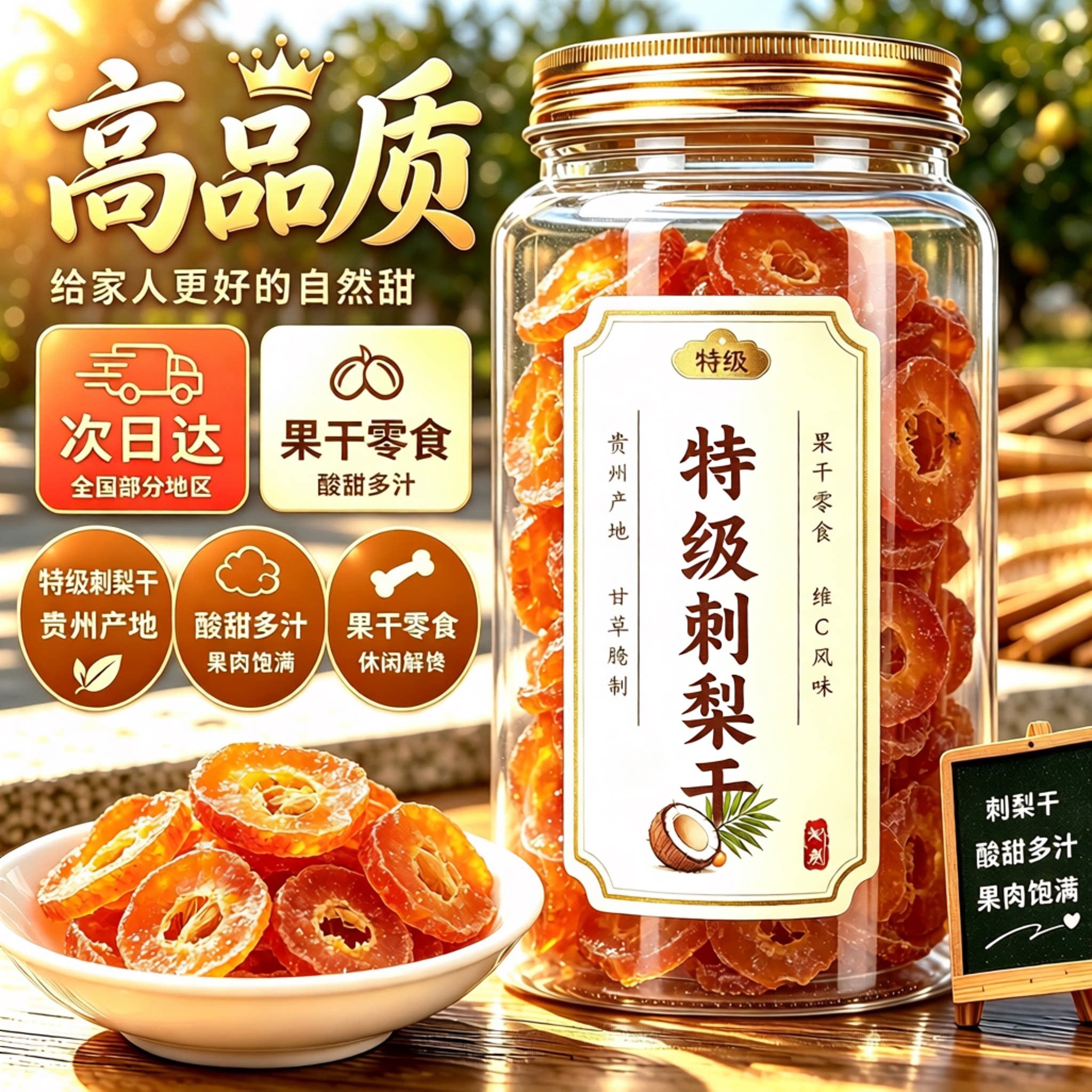 贵州刺梨干无核添加蜜饯果脯