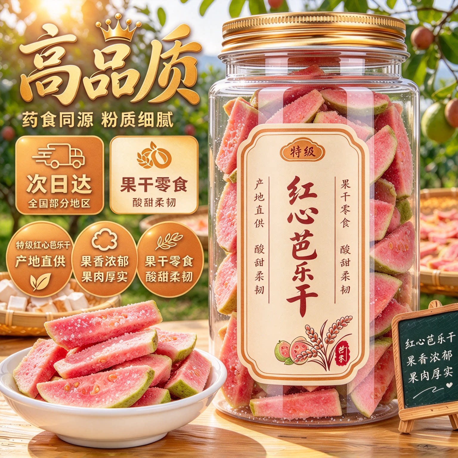 台湾风味红心芭乐干即食零食