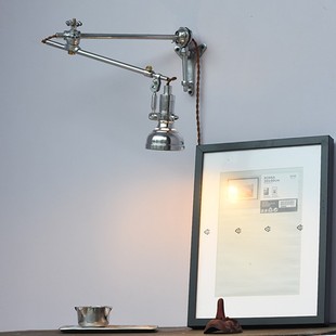 ooo长臂铝工业伸缩墙灯摇臂中古壁挂折叠悬臂客厅复古壁灯