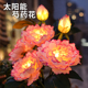 太阳能庭院灯户外防水花园阳台装 饰牡丹插地灯景观氛围芍药草坪灯