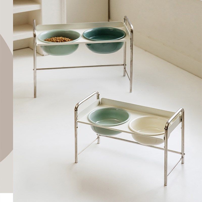 喵川铺子猫碗陶瓷双碗保护颈椎狗食盆可调节高防打翻猫咪狗碗,宠物/宠物食品及用品,猫狗碗/慢食碗,淘宝优惠券,粉丝福利购,淘宝优惠卷