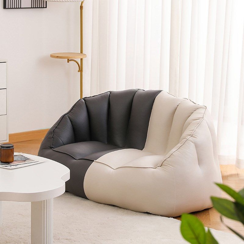 日式懒人沙发榻榻米单人卧室休闲阳台儿童双人小型沙发躺椅可拆洗