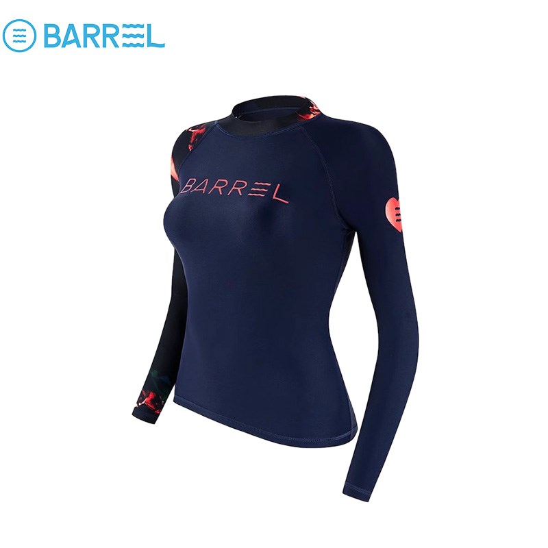 女士全身水母潜水服防晒泳衣抗氯上衣长裤保守分体保守紫色冲浪服