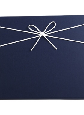 礼物盒空盒生日礼盒精美简约深蓝色包装盒装围巾衣服大号礼品盒子