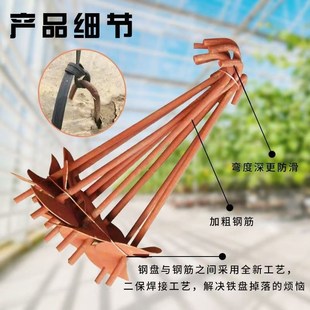 大棚防风加粗加长螺旋地锚压膜线带绳专用配件旋转地勾钉园艺用品