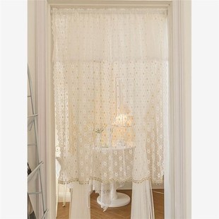 卫生间门口遮挡帘免打孔纱帘卧室厨房卫生间双层防蚊蝇装饰隔断帘