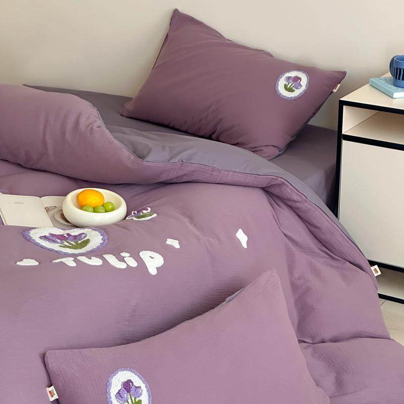 春季A类纯棉双层纱床上四件套轻奢全棉小清新床品被套床单三件套4,农机/农具/农膜,其它农用工具,淘宝优惠券,粉丝福利购,淘宝优惠卷