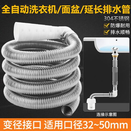 洗衣机排水管延长管出水管子全自动波轮面盆煮面桶加长下水软管