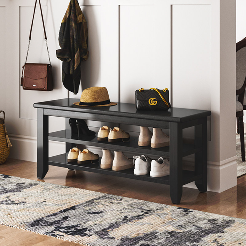 美式全实木入户换鞋凳家用门口可坐穿鞋凳子坐凳鞋柜进门玄关鞋架,住宅家具,换鞋凳,淘宝优惠券,粉丝福利购,淘宝优惠卷