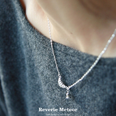 纯银项链女简约时尚 送女友礼物 百搭毛衣链 锁骨链 精致小吊坠