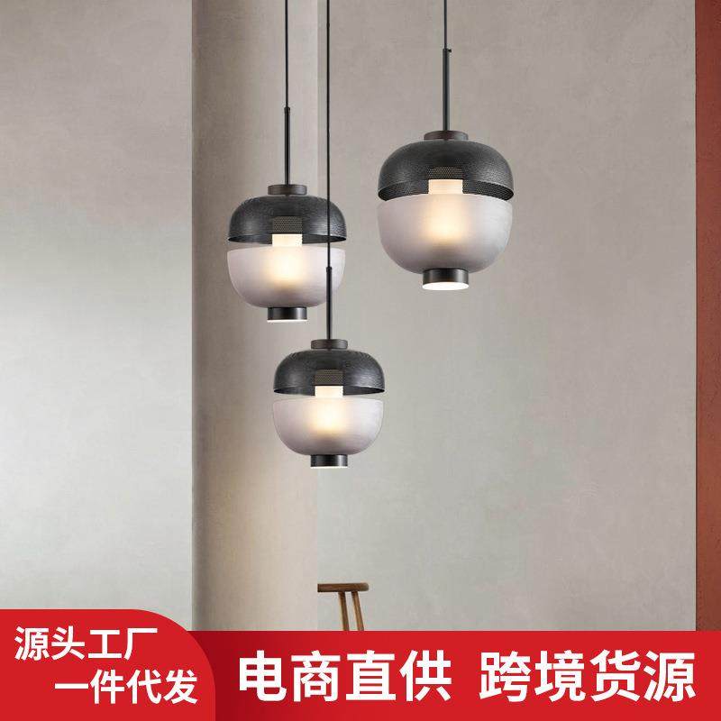 北欧设计师磨砂玻璃台灯新款创意个性艺术餐厅岛台卧室床头吊灯具