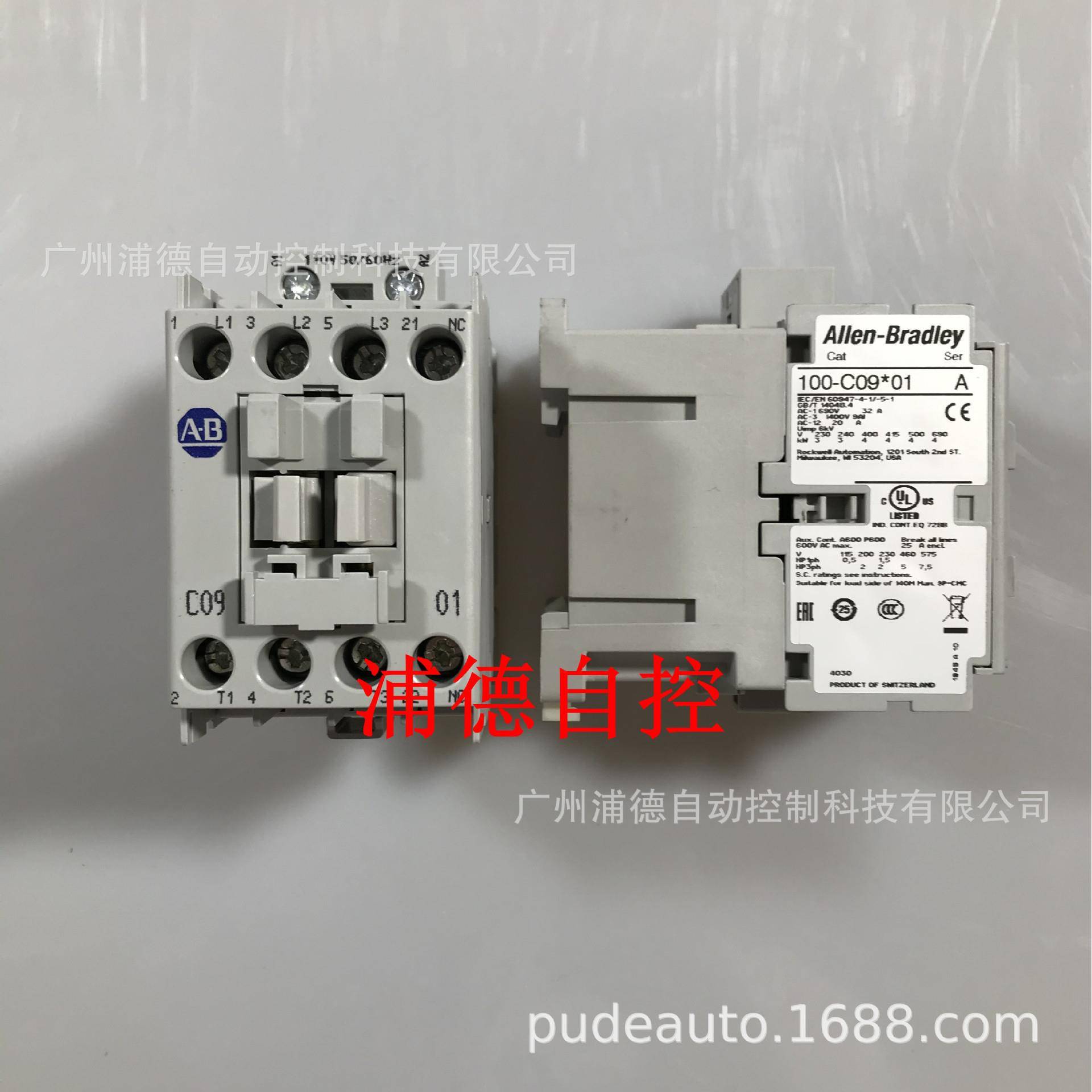 AB交流接触器100-C09KD10110V原装现货100-C09*10
