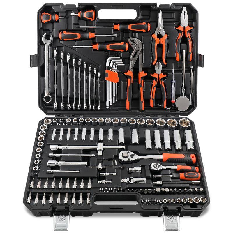 Hi-Spec142PC汽修工具套装汽车修理工具套筒扳手多功能家用套装