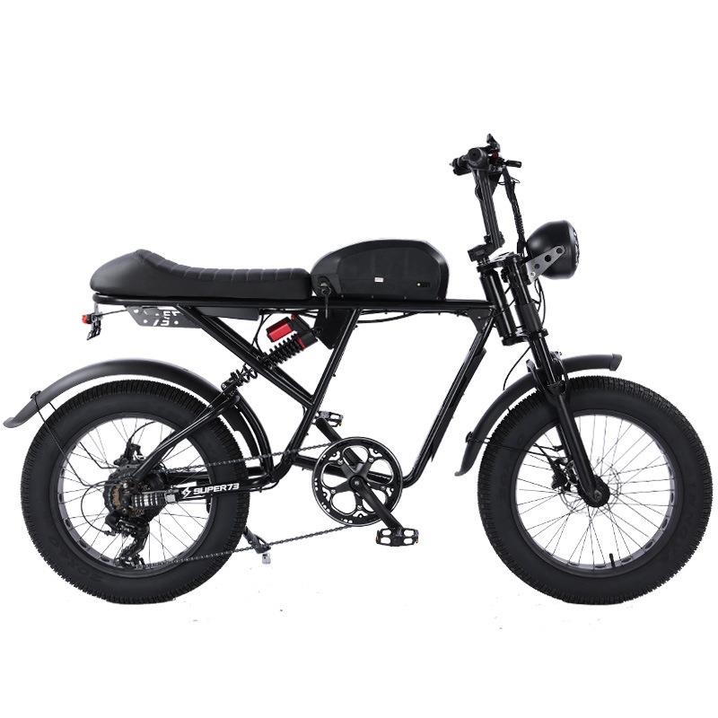 复古电动自行车哈雷摩托锂电宽胎雪地胎山地公路越野