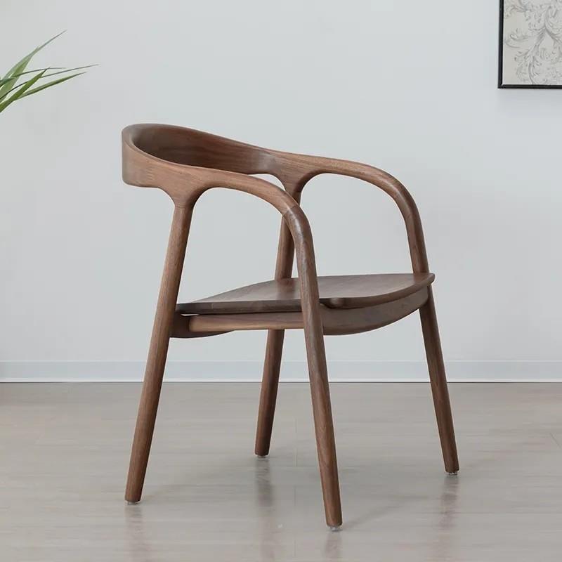 北美黑胡桃实木茶桌椅组合原木茶几大板茶车板凳茶海家用整板餐桌