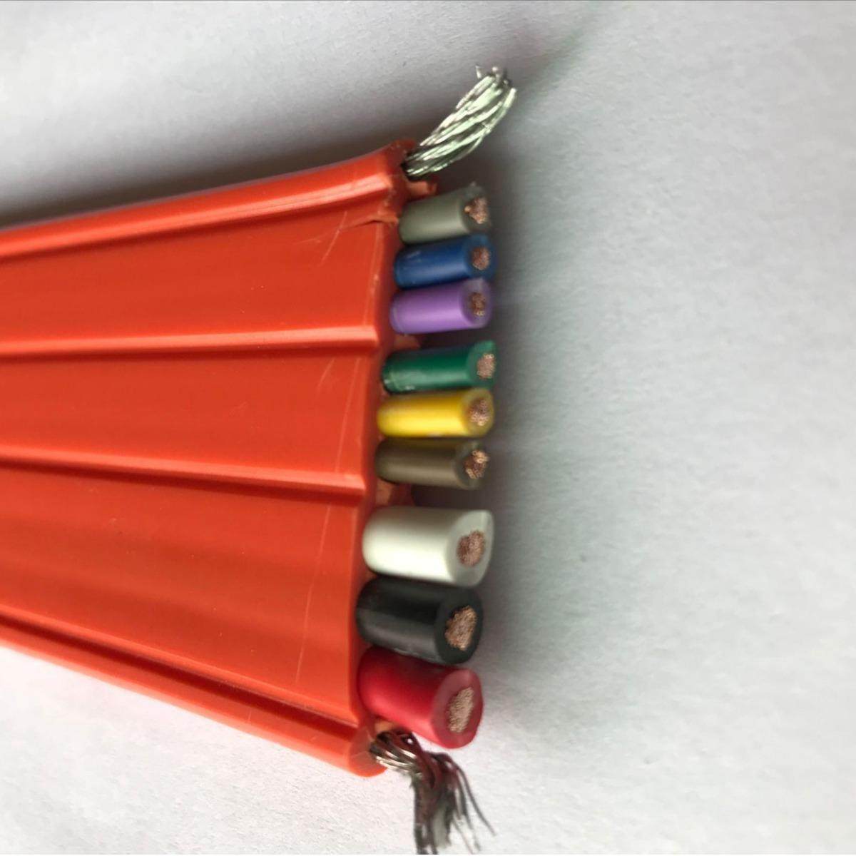 3芯6平方+6芯1.5平方+2G钢丝扁电缆线，起重机升降机吊机用扁电缆