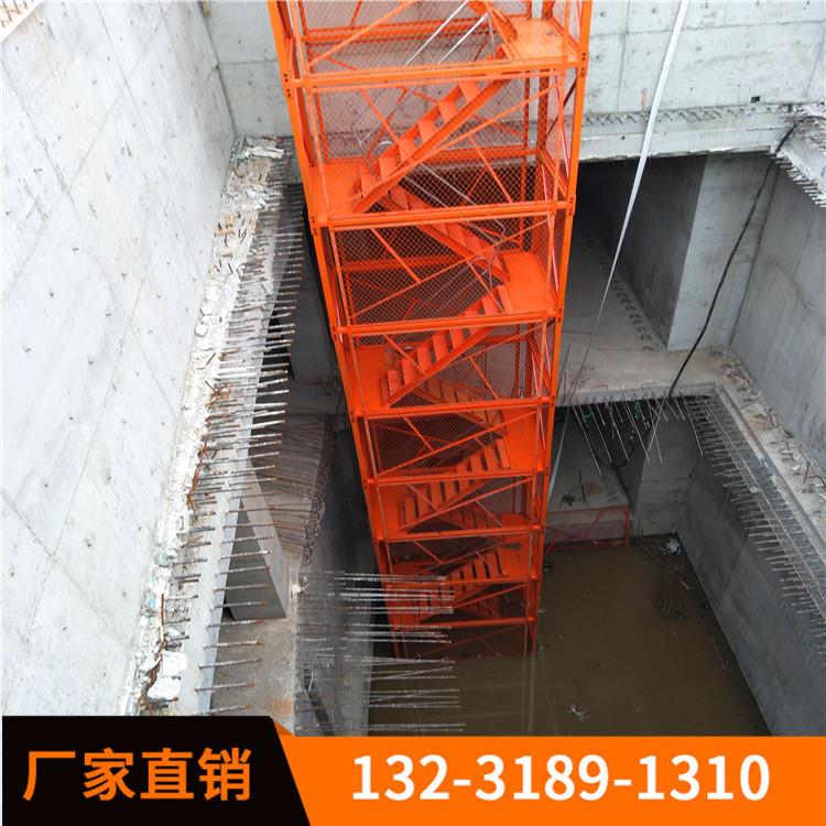 春力加强型安全笼梯新款组合式安全梯笼供应浙江安全爬梯