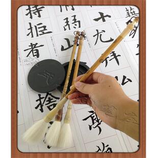 花牛角黑湘妃小楷笔软羊毛写楷书隶书画画适合毛笔底子深