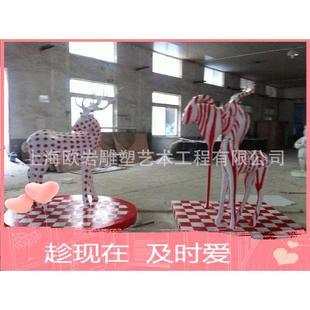 圣诞装 饰现货鹿雕塑鹿商场布置鹿圣诞鹿鹿雕塑现货