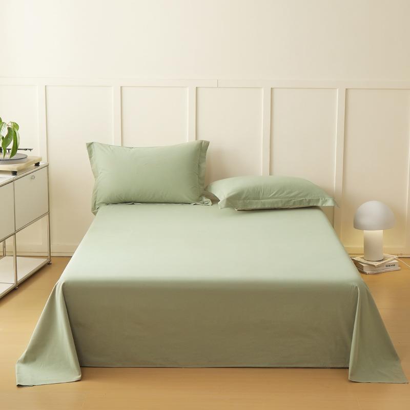 秋冬A类婴儿可用60支纯色全棉磨毛单床单百搭纯棉保暖床罩