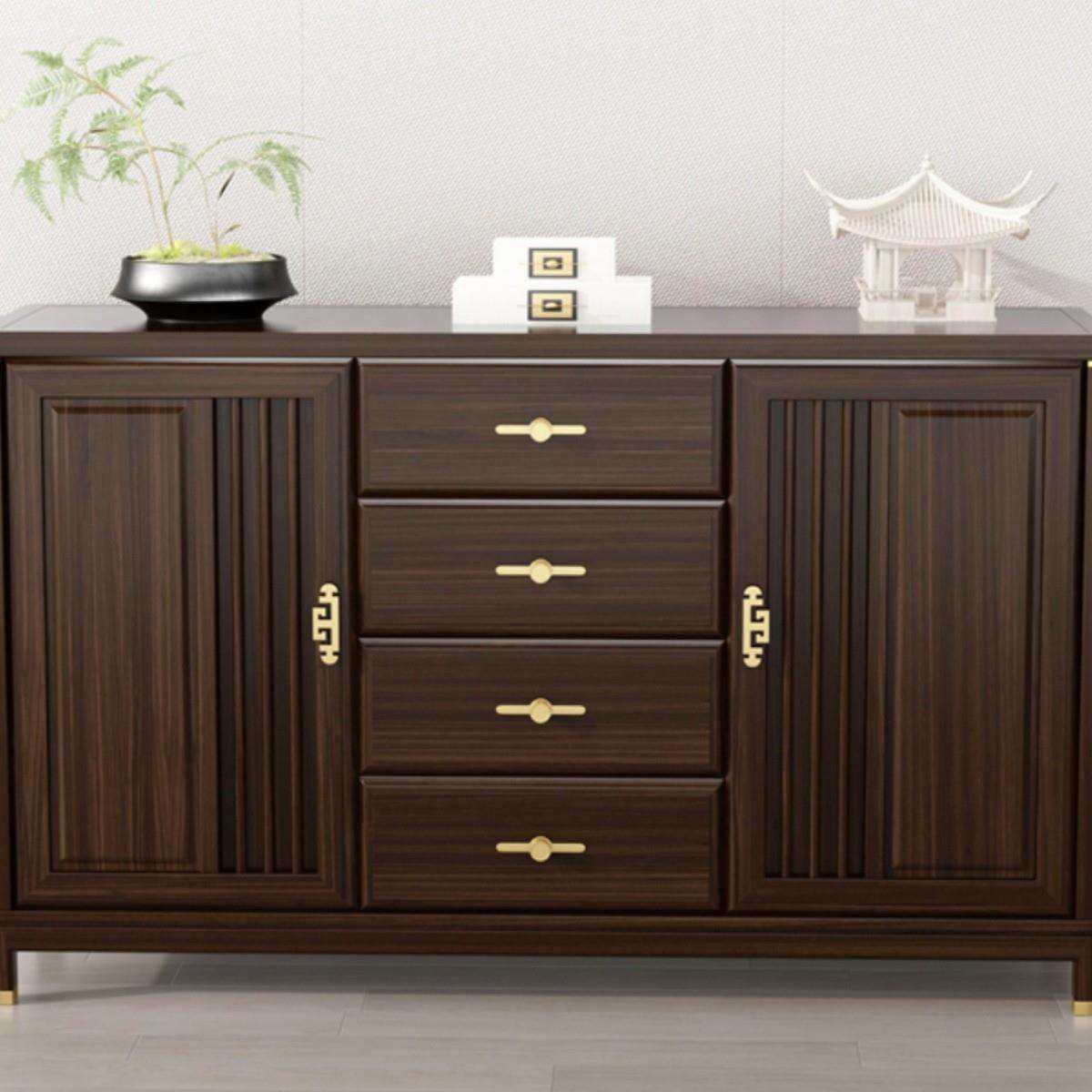 新中式乌金木餐边柜实木储物柜现代客厅简约收纳柜家用靠墙餐厅柜,鲜花速递/花卉仿真/绿植园艺,割草机/草坪机,淘宝优惠券,粉丝福利购,淘宝优惠卷