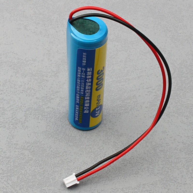 饮水机抽水泵18650锂电池组带线PH2.0插头3.7V可充电垃圾桶台灯