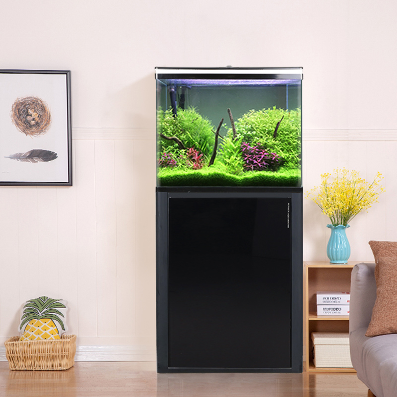 森森鱼缸中型底过滤金鱼缸家用上滤玻璃生态大鱼缸客厅水族箱