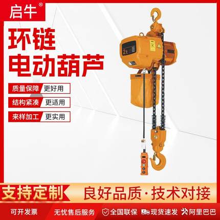 HHBB环链葫芦双速变频2t3t吨鬼头环链提升机起重日式环链电动葫芦