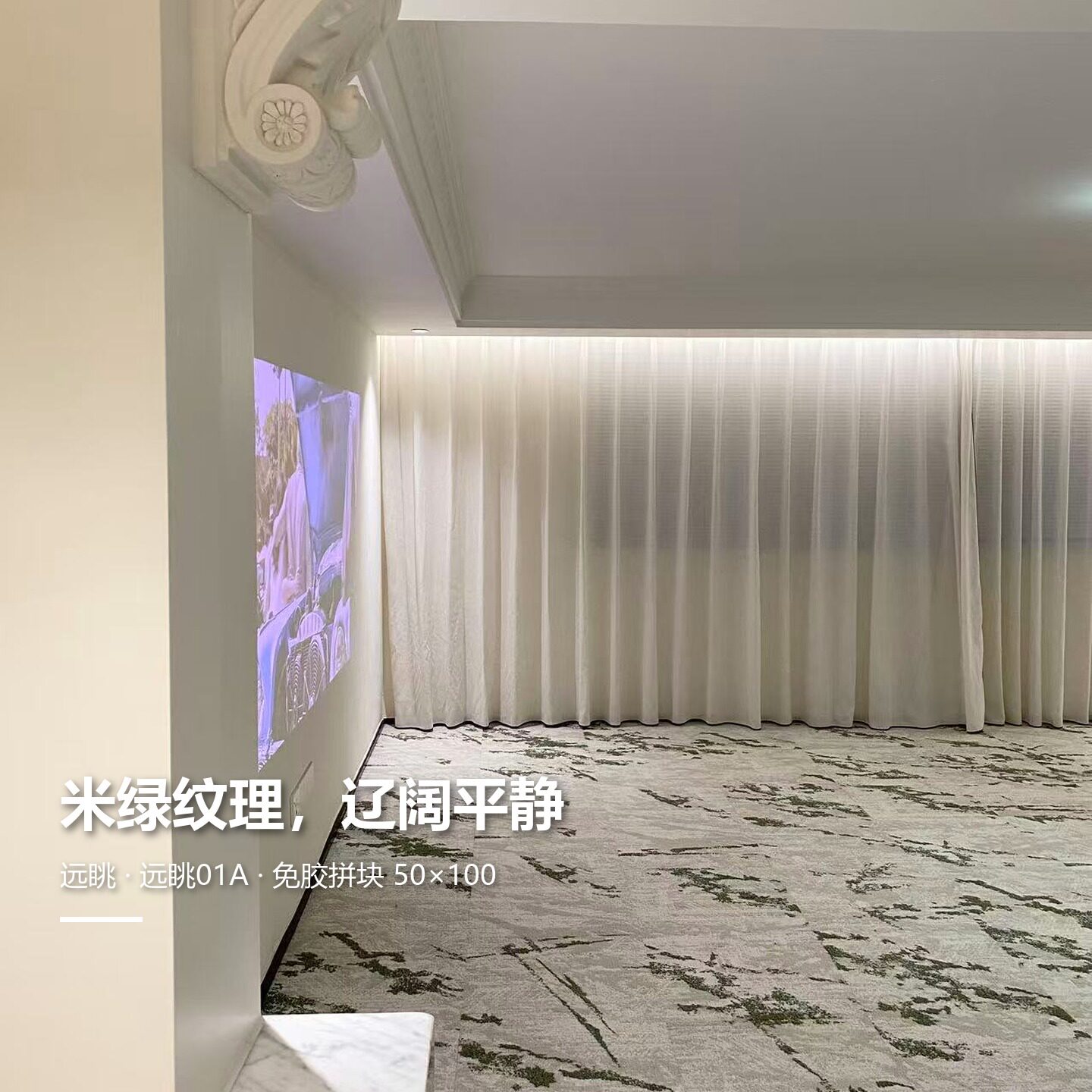【缦行远眺01A】尼龙地毯免胶铺装中式耐磨抗污地暖家庭客卧通用