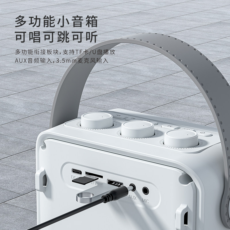 十度S95老人广场舞小音箱晨练播放器蓝牙版 户外小音响无线便携式