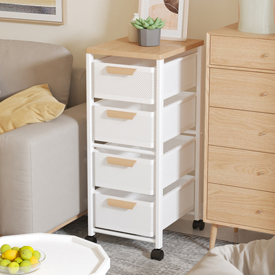 收纳架夹缝小推车置物架抽屉式多层收纳柜子落地厨房卧室缝隙窄柜