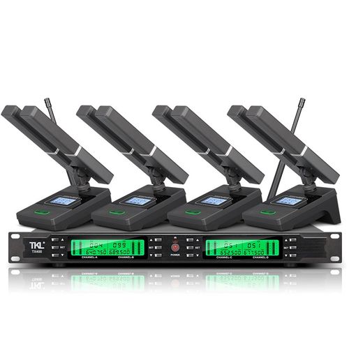 会议室一拖二四八双方杆鹅颈式专用无线麦克风调频真U段高端话筒