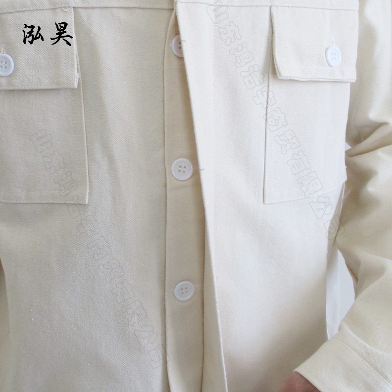 帆布燃阻白色花工作服加厚烫防静电套装纯棉电焊厂劳保钢长袖防火