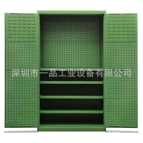 一品移动式工具柜重型移动式挂钩工具柜优质双开门层板工具柜