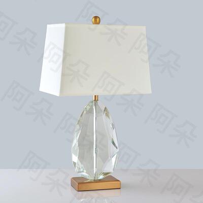 美式水晶台灯后现代卧室床头灯现代简约家居装饰样板房灯具T852