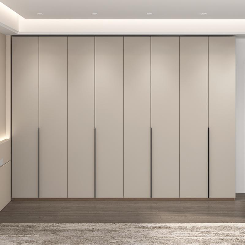 实木衣柜家用卧室现代简约颗粒板柜子八门主卧大衣橱新款2025爆款