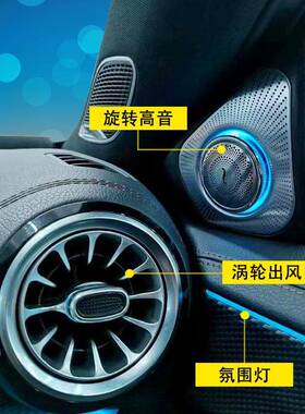 适用奔驰新A级w177原厂氛围灯A200LCLA220改装涡轮出风口气氛灯