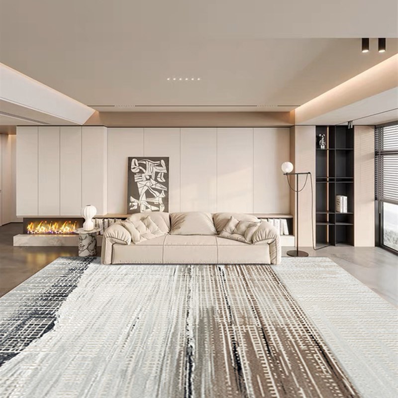宇秀意式轻奢高级抗菌客厅沙发地毯土耳其设计2023新款家用耐脏