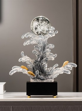 风生水起节节高升摆件招财创意现代客厅玄关鞋柜酒柜办公室装饰品