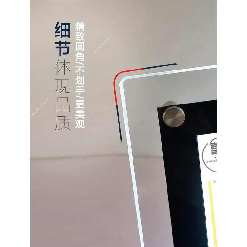 吧台立式菜单定制发光显示屏展示牌价目表桌面点餐灯箱超菜单电子