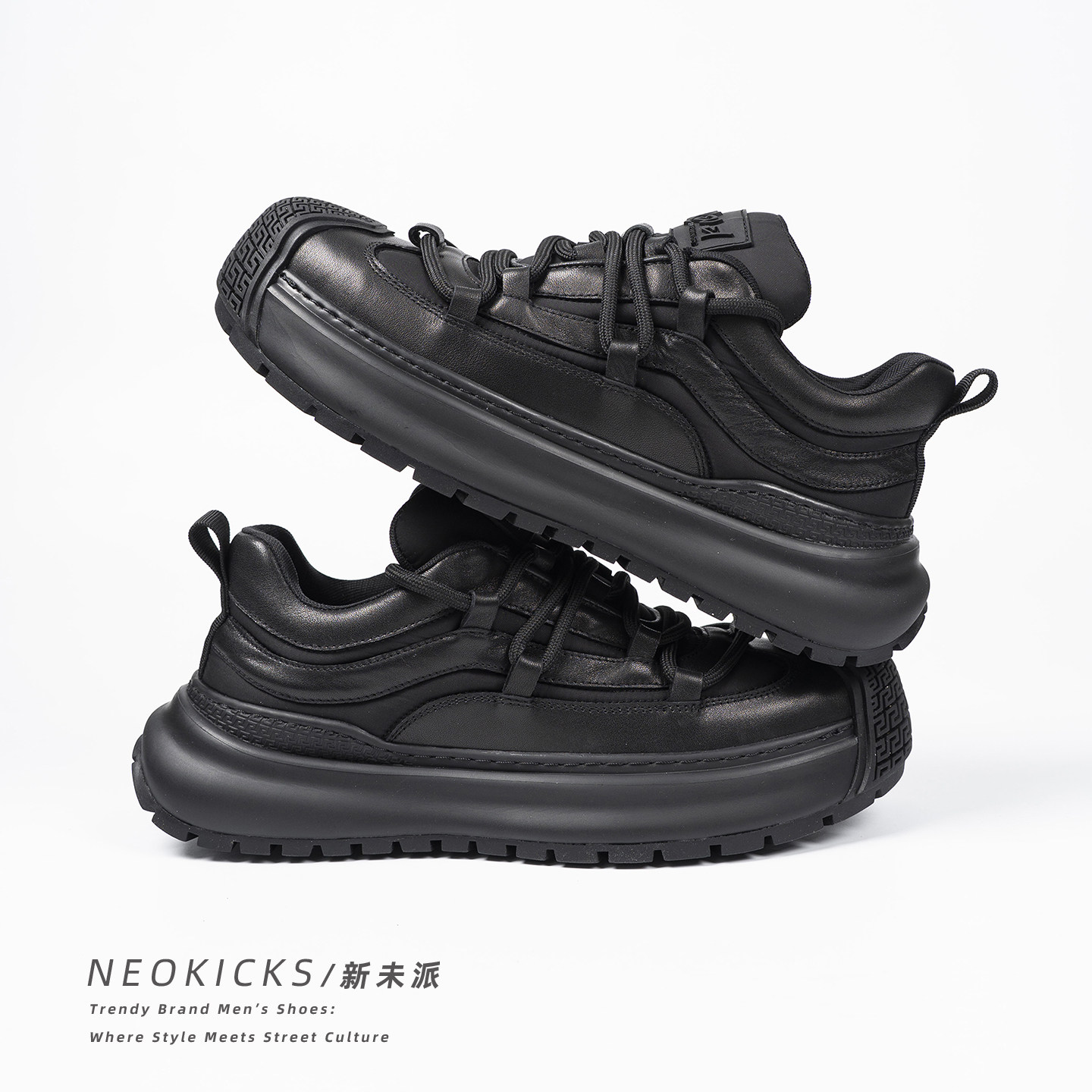 2026新款增高男鞋老爹鞋厚底真皮百搭潮流运动休闲鞋通勤青年潮鞋,流行男鞋,老爹鞋,淘宝优惠券,粉丝福利购,淘宝优惠卷