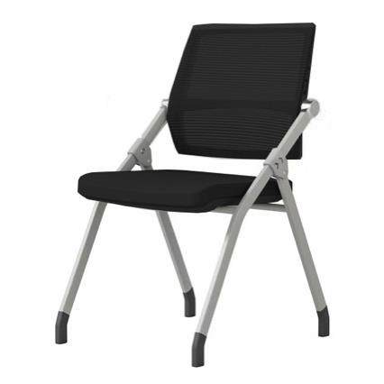 办公培训椅可折叠带写字桌板会议椅员工开会翻板带滚滑轮一体凳子